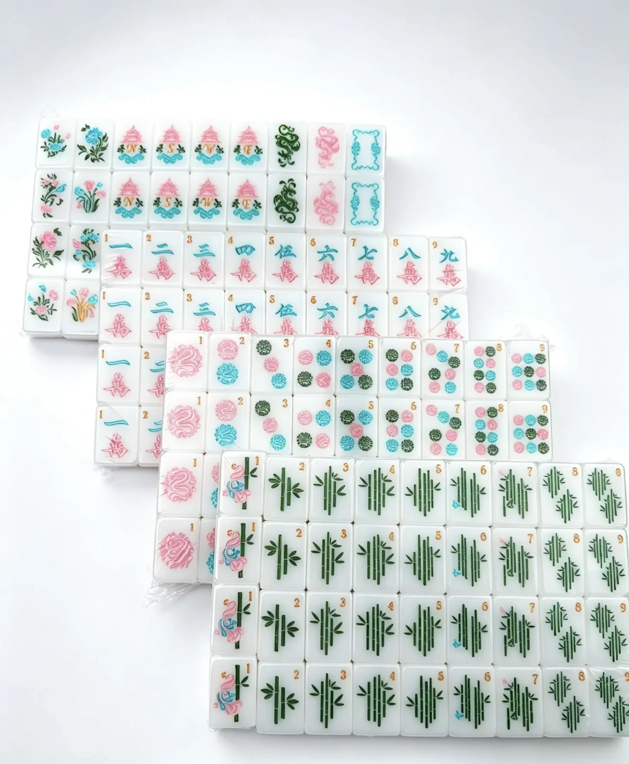 Original  Retro Style Acrylic American Mahjong Set 160 Tiles 36mm Hand-crafted Perfect for Family Gatherings & Christmas Gifts