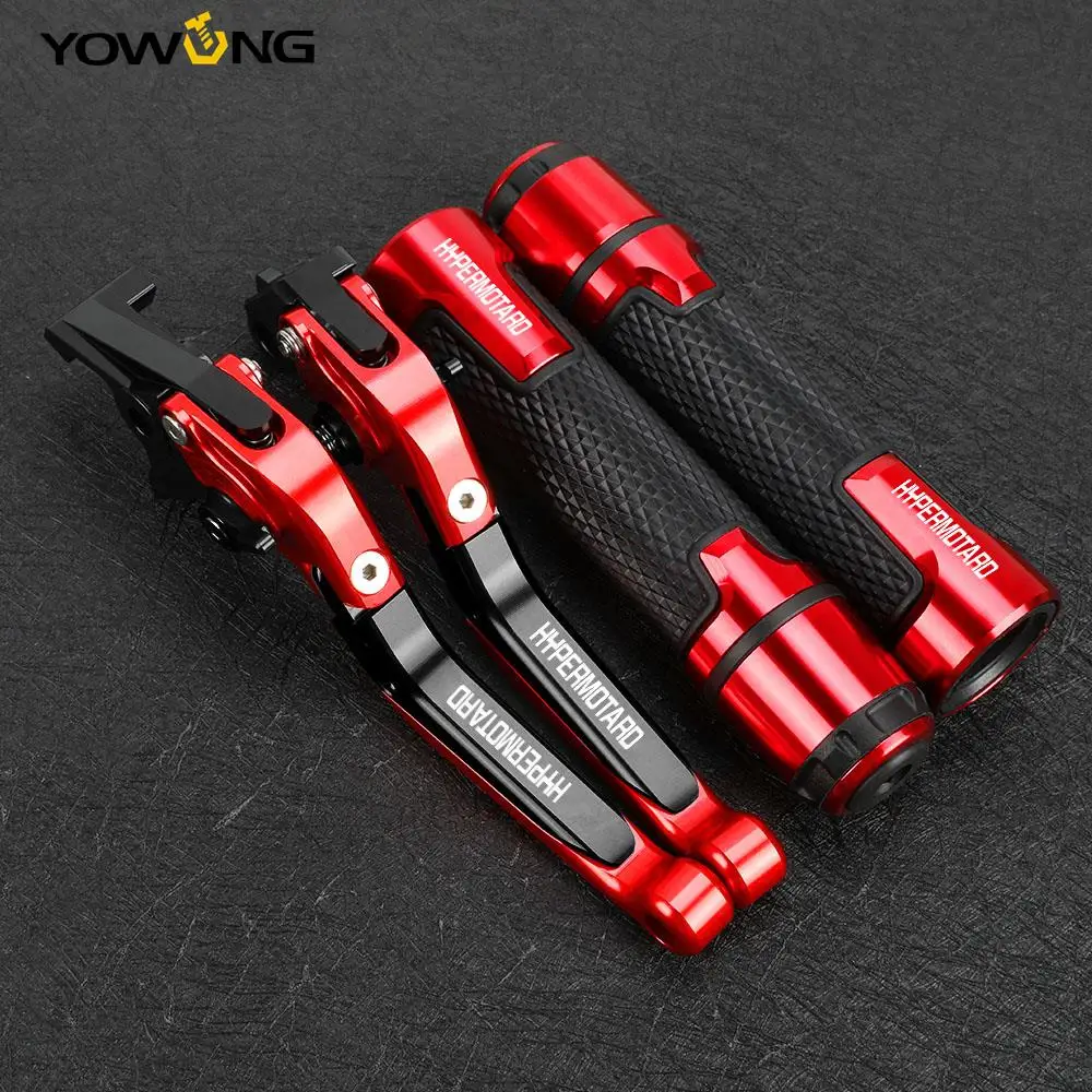 

FOR DUCATI HYPERMOTARD 821SP 939SP HYPERMOTARD939 Motorcycle Accessories CNC Adjustable Clutch Brake Lever Handlebar grips ends