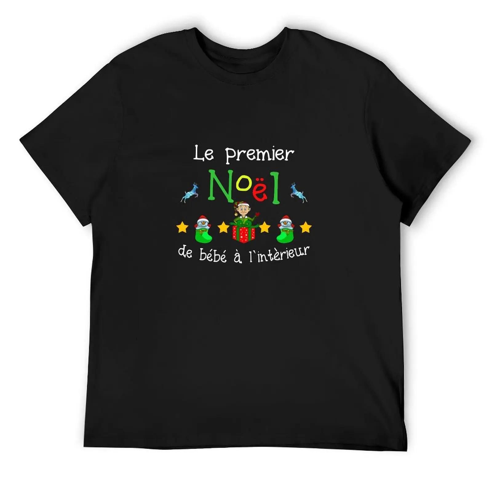 Femme Le Premier Noel De Bébé ? L’interieur Future Maman Papa T-Shirt summer tops tees quick drying men clothing