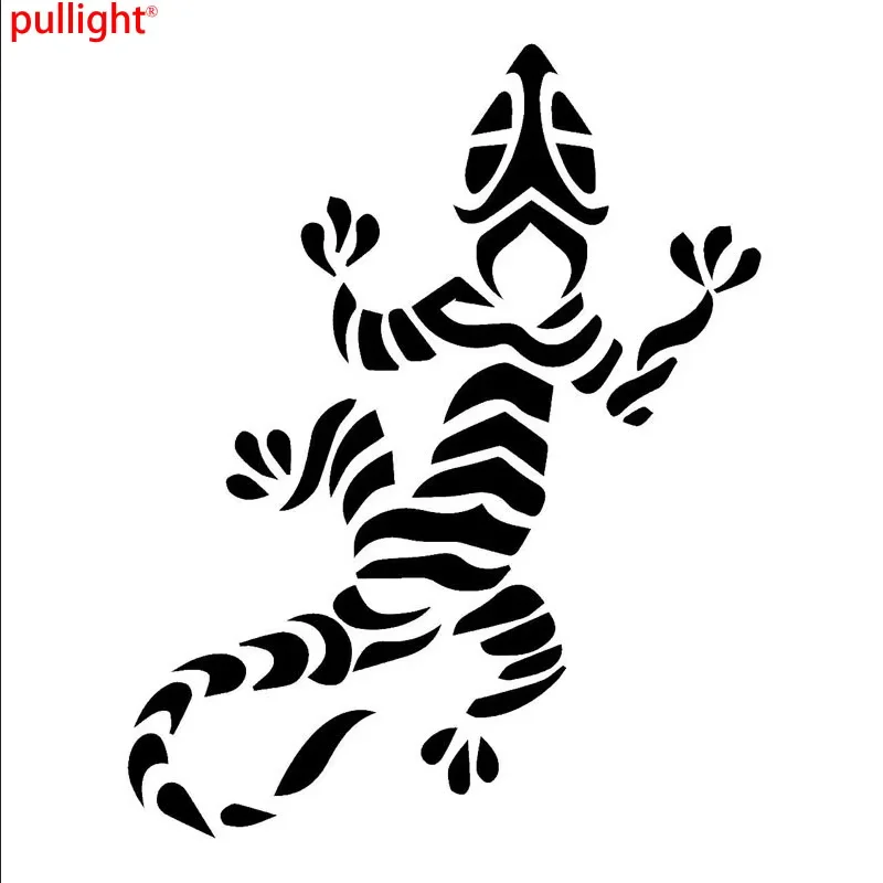 

16*12,7 см полосатый геккон в форме ящерицы, автомобильный бампер, аксессуары для мотоциклов, украшение, виниловая наклейка на автомобиль