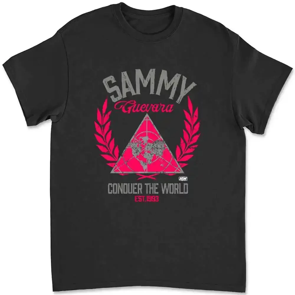 Aew-All Elite Wrestling Sammy Guevara Conquer The World T-shirt 08XT