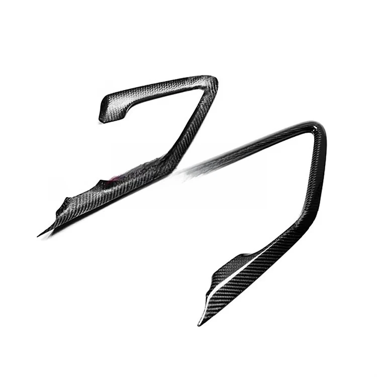 غطاء مقبض الباب الداخلي من ألياف الكربون الجافة الحقيقية لـ GT-R R35 08-16