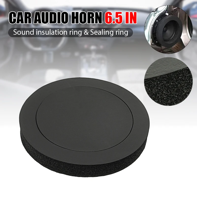 6.5 Inch Car Speaker Ring Bass Door Trim Sound Insulation Cotton Self Adhesive Gasket For Car Audio Interior Accessories