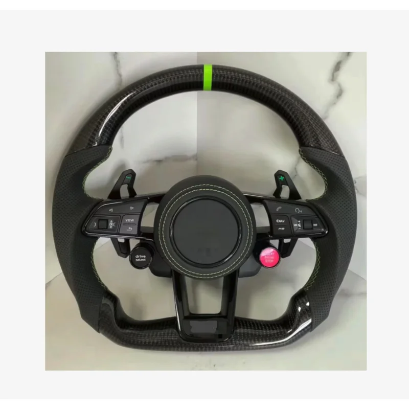 

Custom Black Perforated Leather Steering Wheel for Audis A6 A3 A4 A5 Q5 RS3 RS7 Q7 C6 C8 A8 S6 S7 B8 B8.5 B9 S3 S4 S5