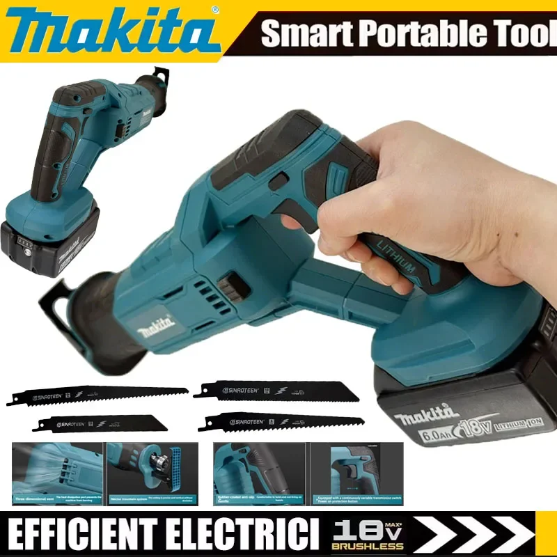

Makita Brushless Reciprocating Saw High-Power Cutting Saw Handheld Multifunctional Household Small Electric Saw No Battery