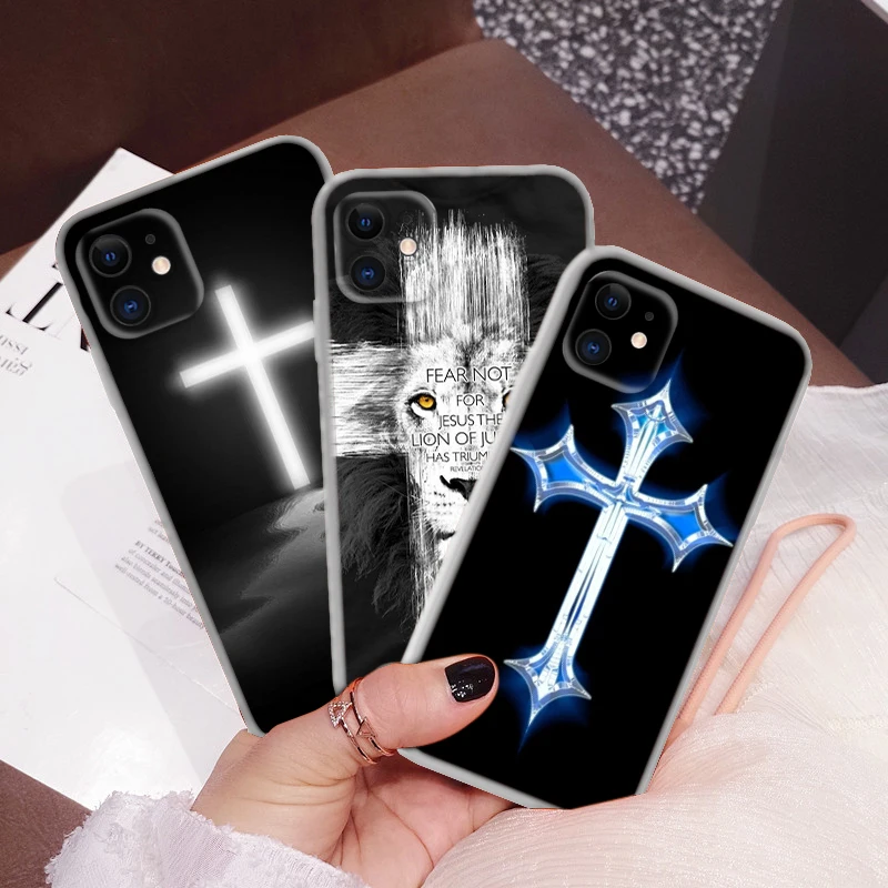 68F Christian Cross Design Soft Case for Moto G9 Powe One Pro E12 E22I E22 G52 G42 G32 G22 G23 Z2 Z Play P40 P30 Edge 30