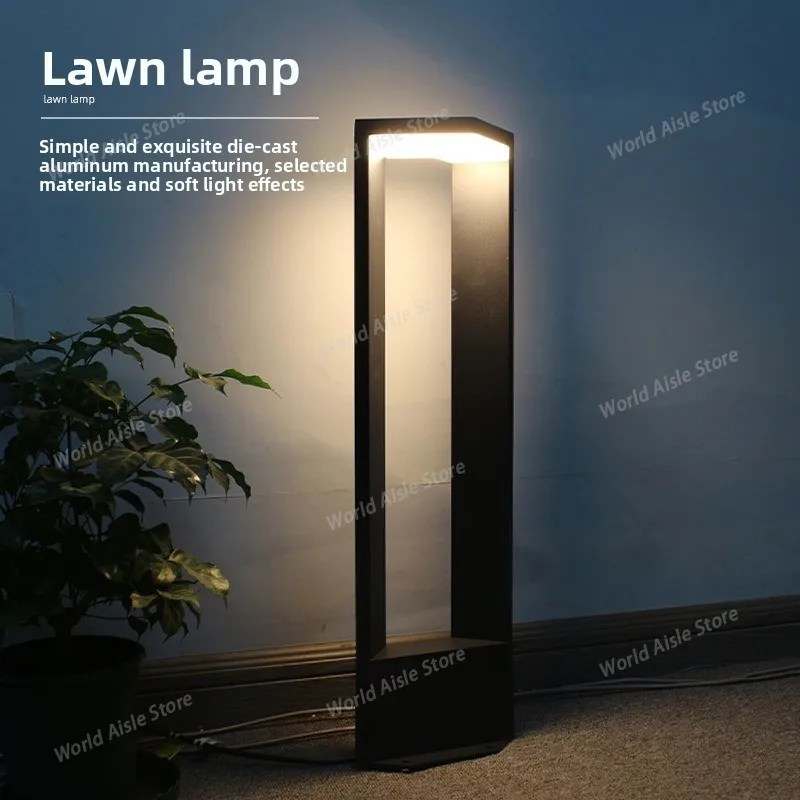 New LED Lawn Light Outdoor Waterproof Street Lamp for Garden Path Landscape Park Villa Courtyard Lighting