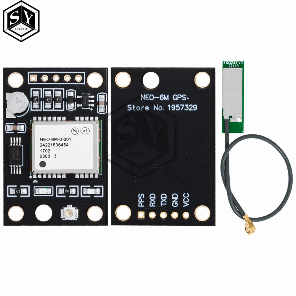 GY-NEO6MV2 NEO-6M GPS Module NEO6MV2 With Flight Control EEPROM Controller MWC APM2 APM2.5 Large Antenna For Arduino Board