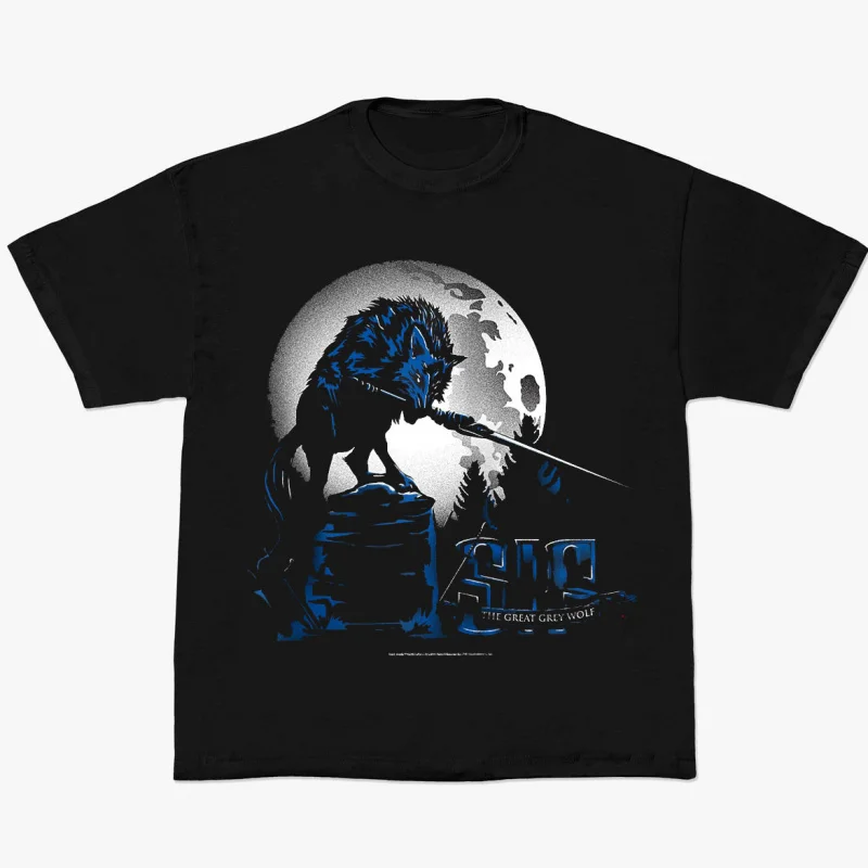 

Sif the Great Grey Wolf Abyss Walker Knight Gift T-shirt 0617 Dark Souls Graphic clothes Retro Bloodborne Game Tee S-6XL