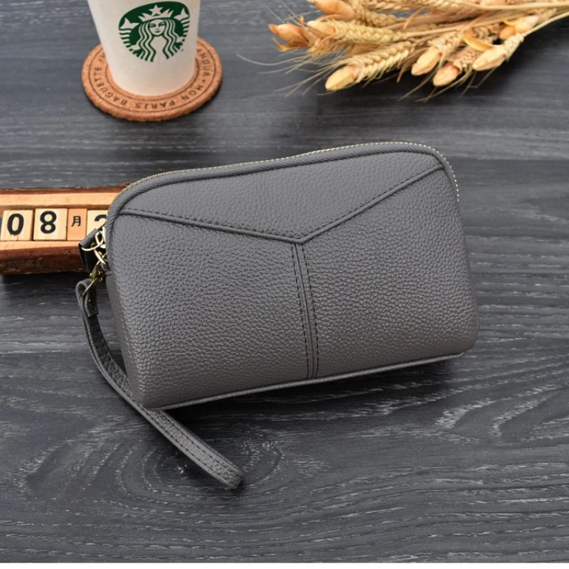 Модные женские длинные клатчи из искусственной кожи, женский кошелек из натуральной кожи, женский кошелек на молнии, кошелек на запястье, сумка для мобильного телефона, бумажник