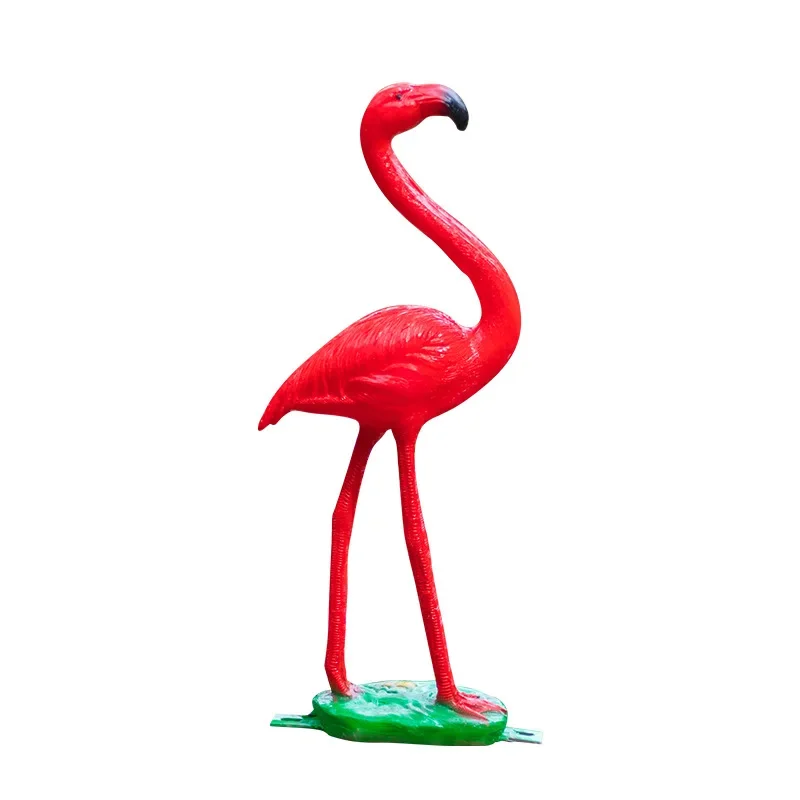 Animal modeling lamp resin fiberglass 3d flamingo sculpture landscape lamp cultural tourism lawn decoration lamp