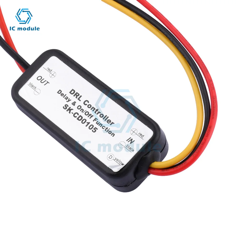 SK-CD0103/SK-CD0105 Car LED Controller Daytime Running Light Lamp 5A DRL Auto On/Off Switch Controller Relay 12-18V for Car