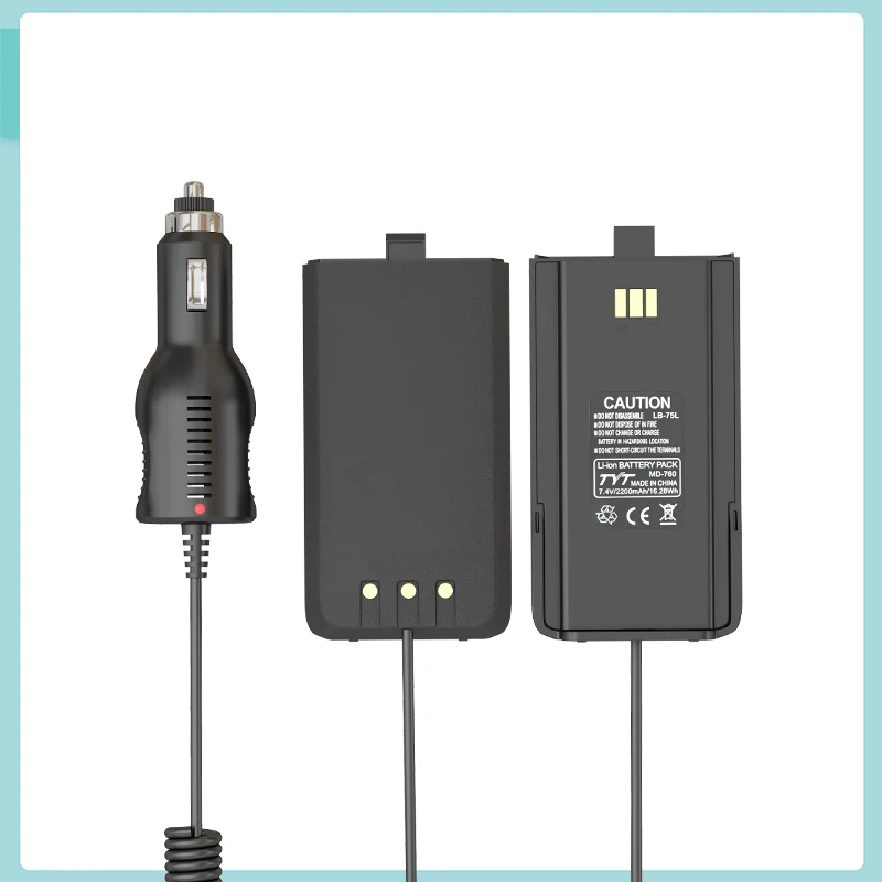 TYT MD-760 Battery Eliminator GD-77 Car Charger 12V-24V DR-1801 Charging Cable For Radioddity GD-77S GA-510 Baofeng DM-860 Radio