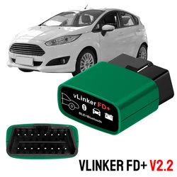 Code Reader Bluetooth-Compatible 4.0 WIFI vLinker FD+ V2.2 For Ford J2534 ELM327 OBD 2 Scanner Car Diagnostic Tools For FORScan