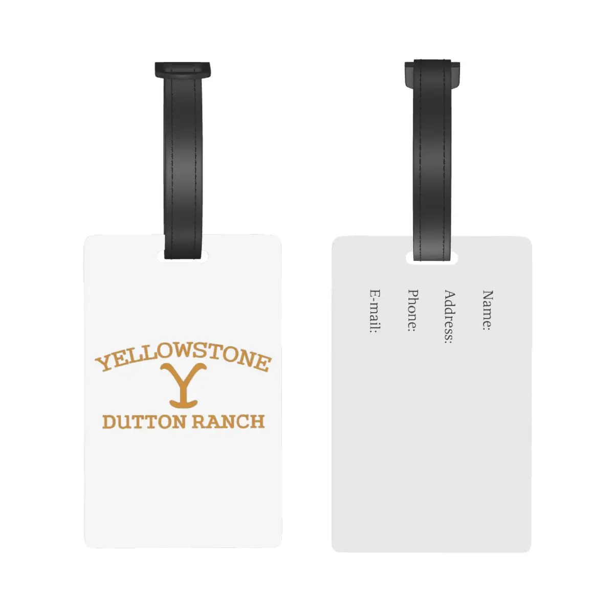 Yellowstone Quick Dry Dutton Ranch Luggage Tags Suitcase Accessories Travel Baggage Boarding Tag Label Holder ID Name Address