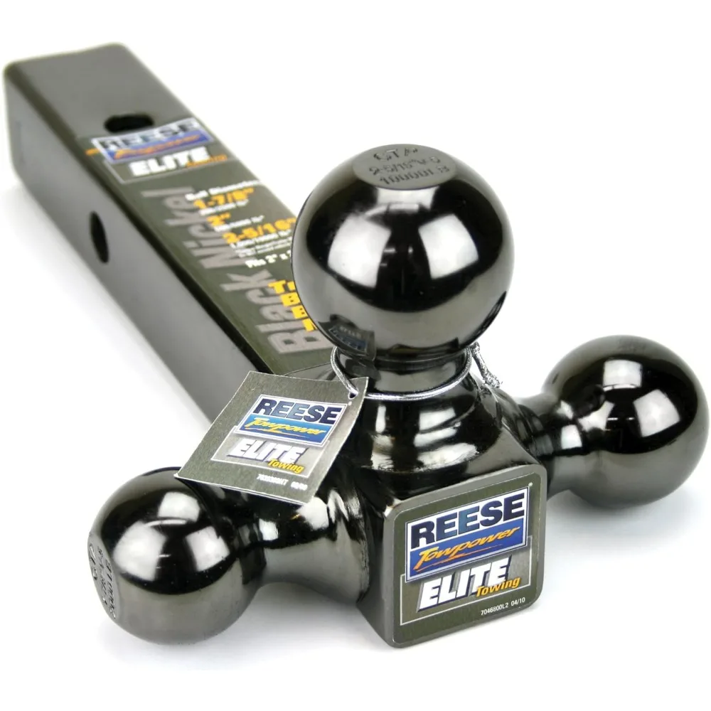 

Tri-Ball Trailer Hitch Mount with 1-7/8", 2", 2-5/16" Balls, Fits 2" Square Receiver, 10,000 lbs Capacity, Rust-Resistant Steel