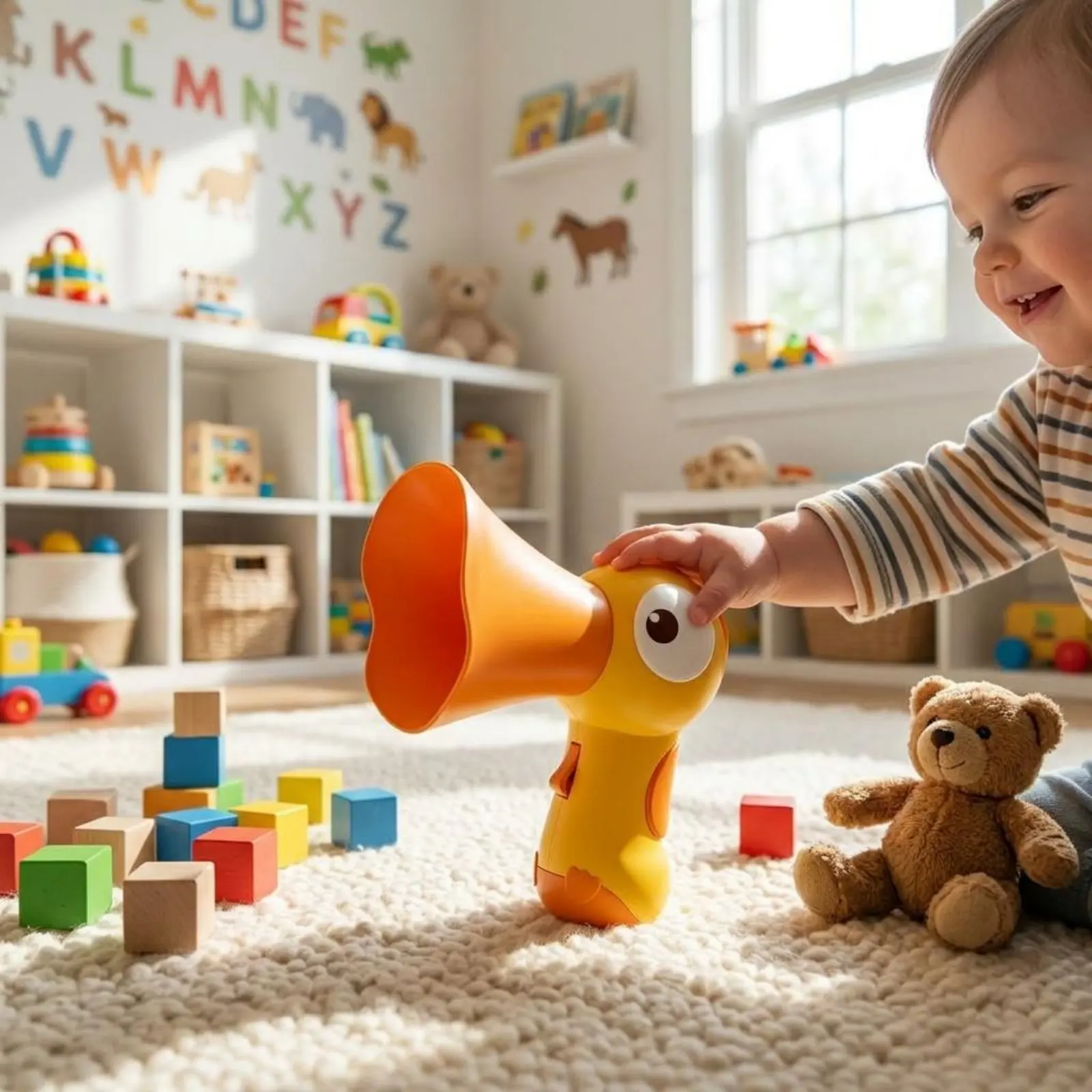bird-megaphone-toy-recording-function-toy-megaphone-voice-changer-handheld-amplifier-for-babies-playtime