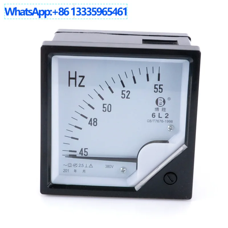 6L2 frequency meter 45-55HZ meter 100A150A300A ammeter three-phase single-phase 220V380v voltmeter