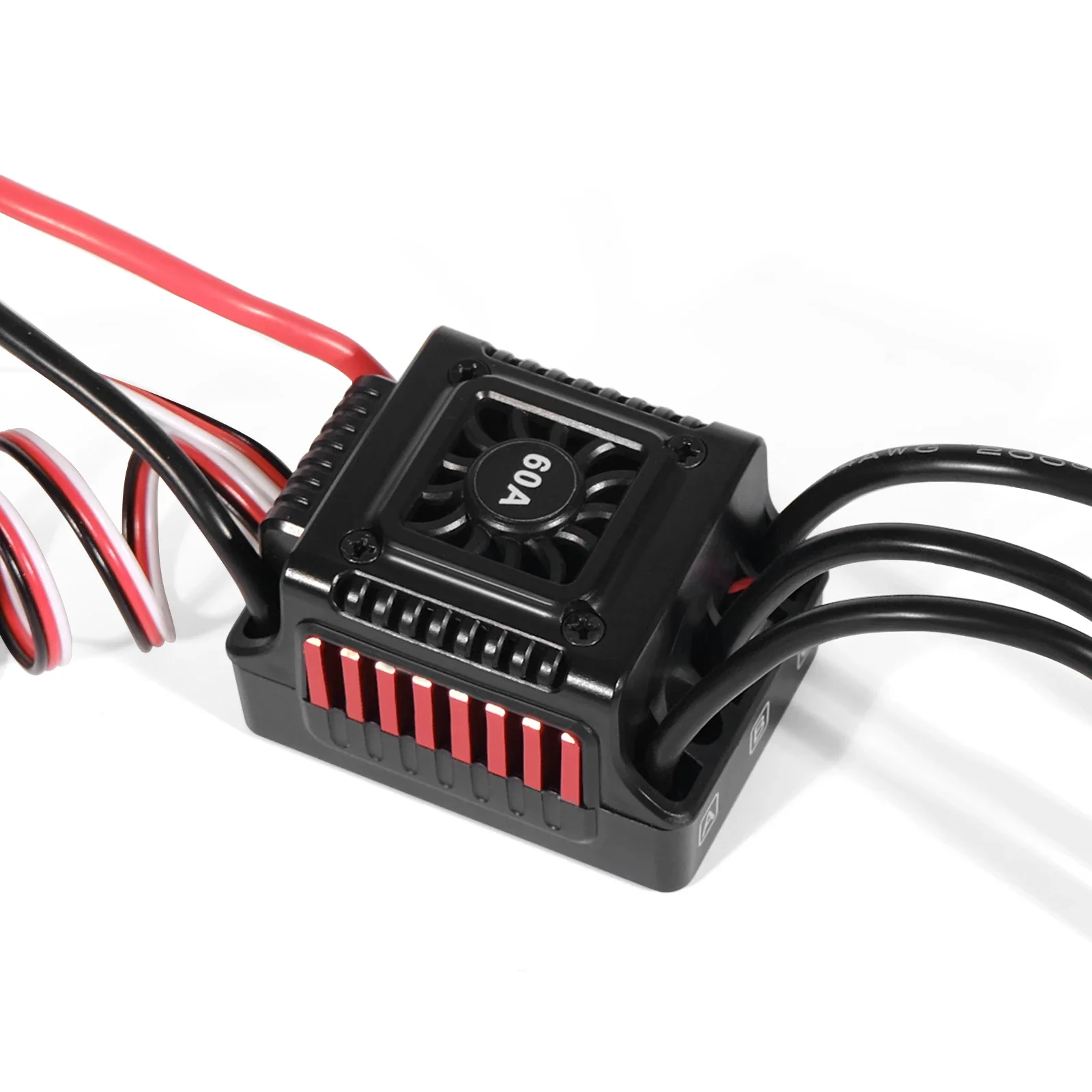 

Hot Waterproof WSDT 60A RC Brushless ESC BEC Car Parts Electric Speed Controller with 5.8V 3A BEC for 1/10 RC Car Truck