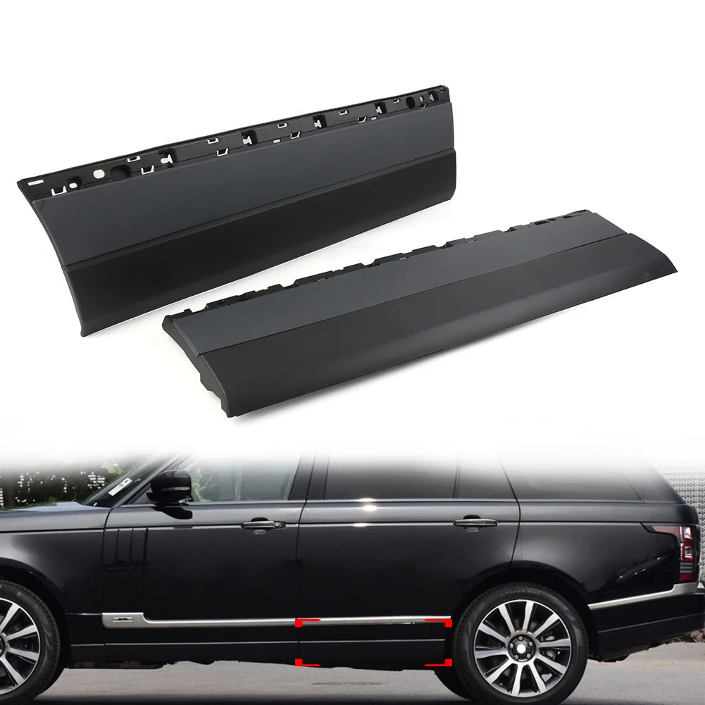 2Pcs Unpainted Car Rear Door Lower Molding Trim For Land Rover 2014-2019 Range Rover Long Wheelbase Model LR067699 LR067698