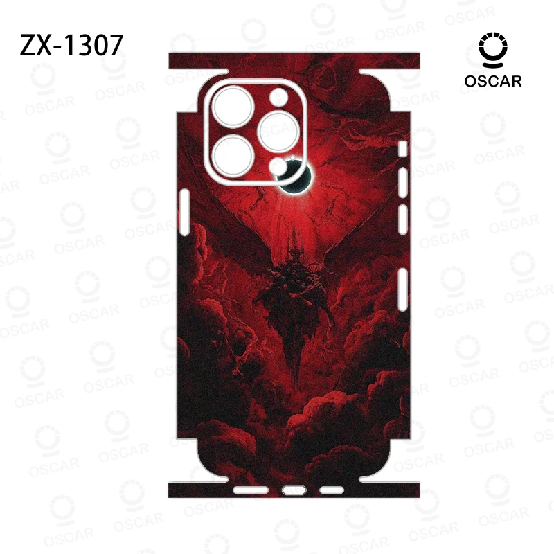 OscarSkinZ Wrap Voor iPhone 16 Pro Max Sticker 15 14 Plus Terug Film 13 12 Mini Beschermende sticker Zijframe Terug Protector