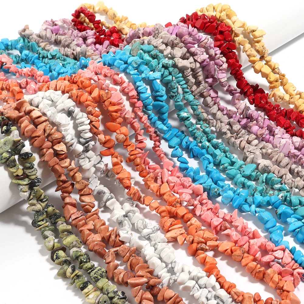 Irregular Turquoises Natural Stone Beads Freedom Chips Gravel Loose Beads For Jewelry Making DIY Bracelet Necklace Accessories