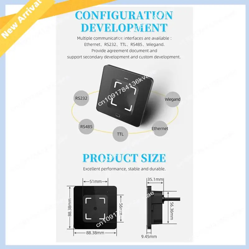 Leitor de código QR de controle de acesso M01K M350