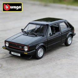 Bburago 1:24 Volkswagen 1979 Golf Mk1 GTI Alloy Car Model Diecast Metal Classic Car Vehicles Model Simulation Childrens Toy Gift
