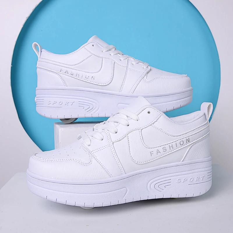 

2025 Winter Heelys for Girls: New Invisible 4-Wheel Auto-Retractable Wear-Resistant Walking Roller Shoes