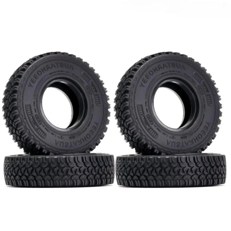 

4 pieces of 1.55 inch narrow tires 90x26mm for 1/10 RC Crawler Car RC4WD TF2 Tamiya CC01 Pajero LC70