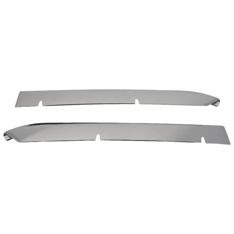 2 Pcs Front Center Grille Trim Lower Front Center Grille Moulding Strips Cover Trim For Mazda CX-3 CX 3 CX3 2015-2018