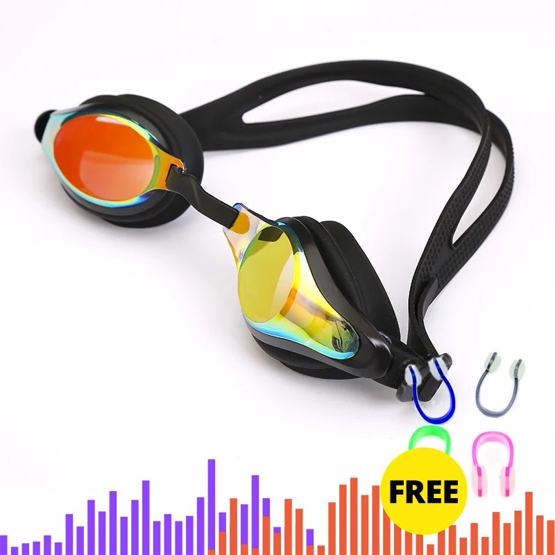 Professional Men Women Swim Glasses Anti Fog Leak UV Protection  Swimming Goggles Eye wear Adjustable Adult Swimming Glasses