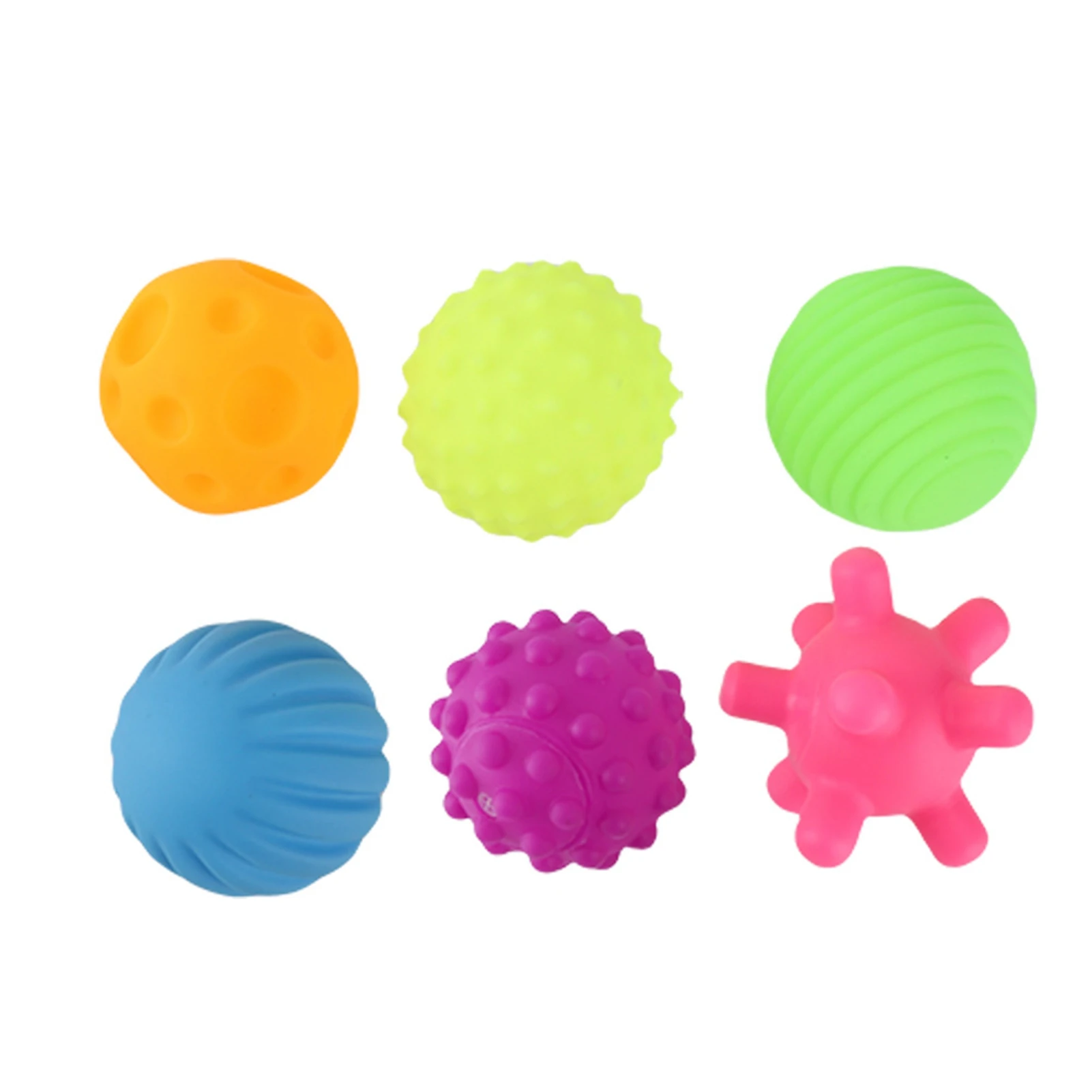 Colorful Baby Bath Toy Ball Set Touch Senses Toy