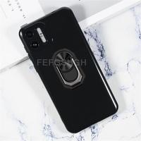 For Ulefone Note 6T 6.1 Inch Back Cover Finger Ring Soft TPU Silicone Case For Ulefone Note 6P 6 Phone Cover