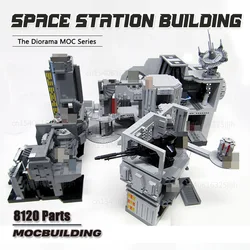 Space Battle Station MOC Building Blocks Movie Diorama Base Architecture Technology Bricks Collection Model Toys Xmas Gifts