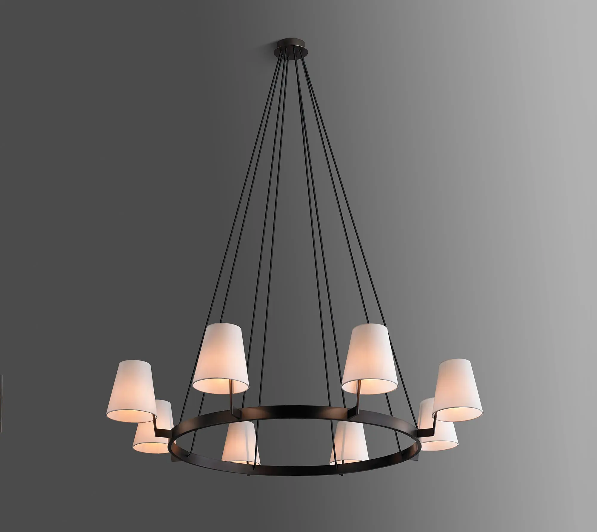 American Modern Luxury Restaurant Kitchen Island Classic Hanging Lamp Brass Led Ring Circular Chandelier Ceiling Pendant Light