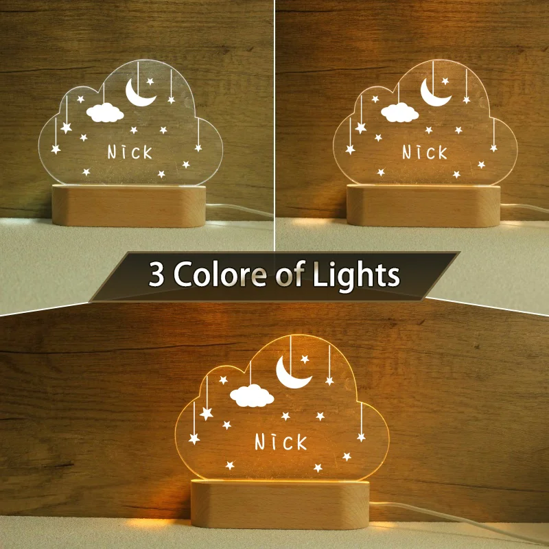 Custom Name Night Light,Personalized Gift for Baby,Baby Night Light,Baby Gift,Personalized Gift for Kids,Kids Room Decor