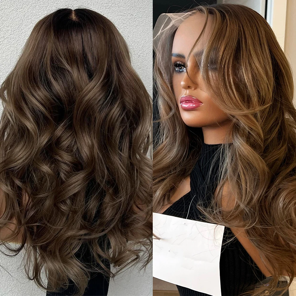 

Синтетические парики с кружевной вставкой для женщин, кудрявые, волнистые, длиной до плеч, с эффектом омбре, блонд, 13x4, предварительно прорезанные, готовые к ношению, без клея.