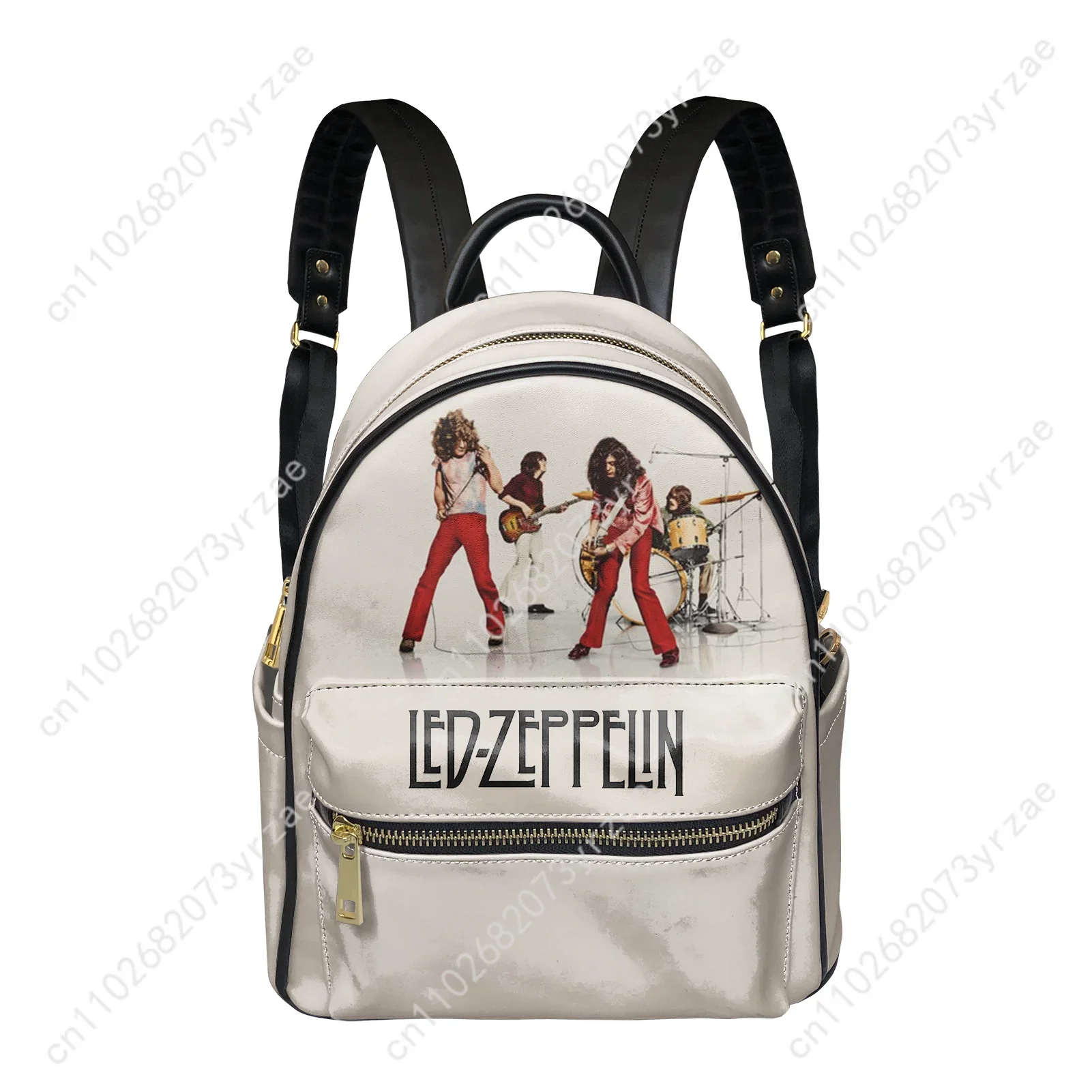 Led Zeppelin Backpack Mens Womens Knapsack Personalized Pattern Double Shoulder Bag Business Travel Bookbag Customized Daypacks