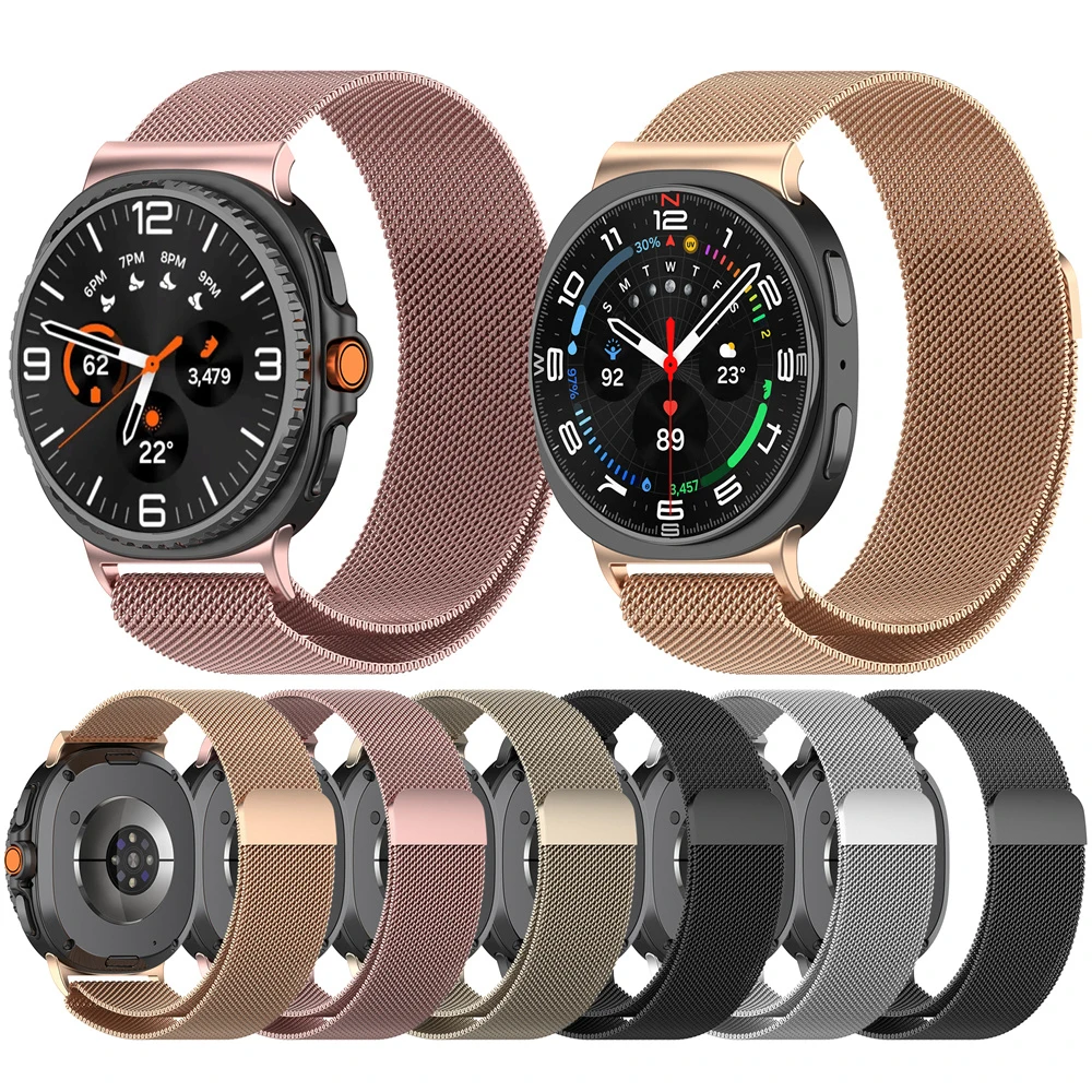 BEHUA Milanaise-Armband für Samsung Galaxy Watch 8 Metall-Uhrenarmband mit Verbindungsstück Armband für Galaxy Watch8 Classic Zubehör – Detail 6