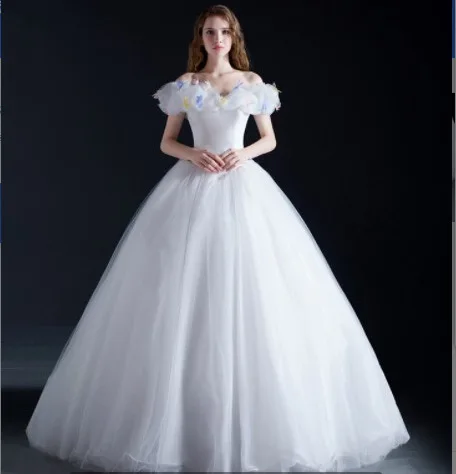 

Cinderella Princess Dress Cosplay Wedding Dress Performance Costume Of The Same Style As The Movie Beauty And The Beast