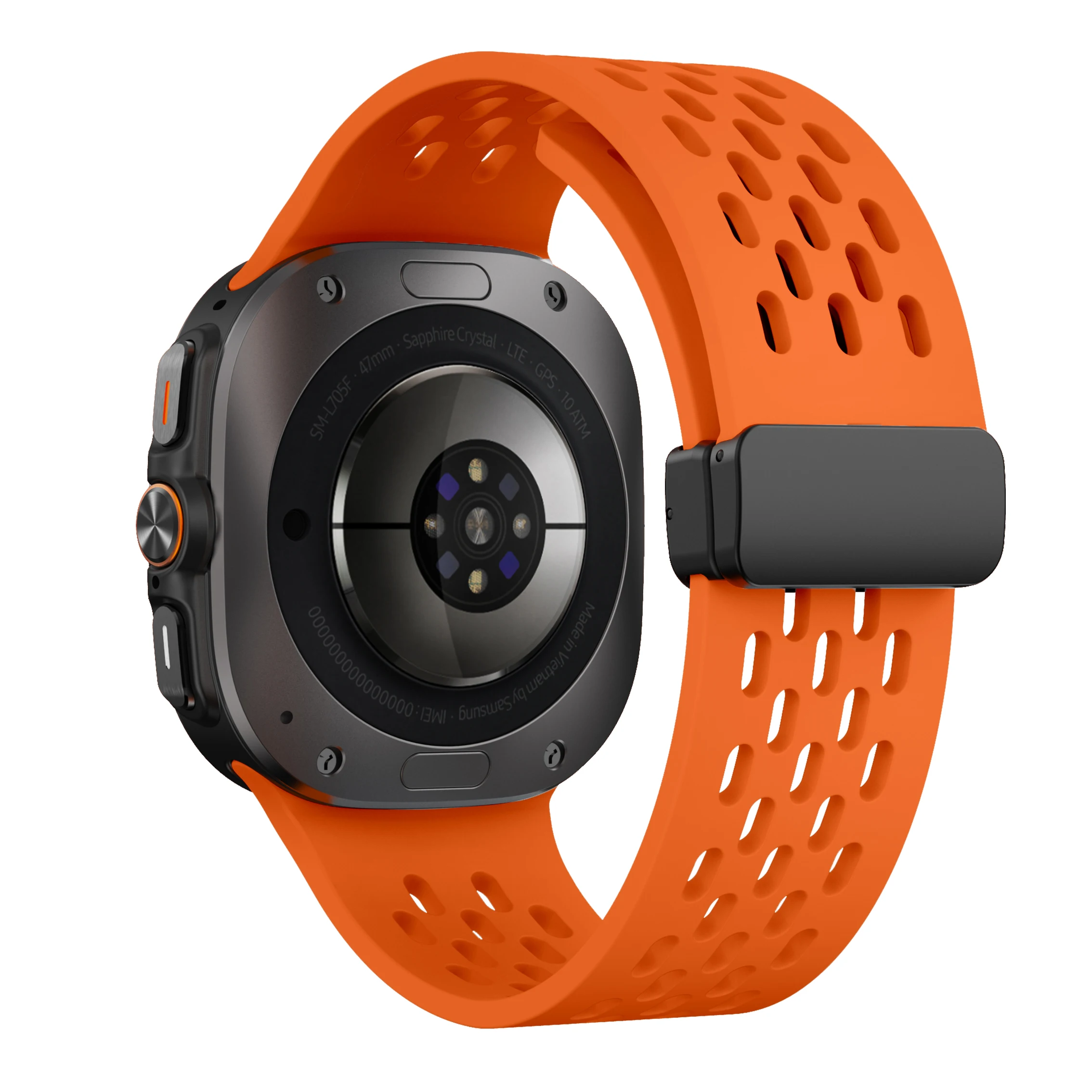 Magnetic Strap for Samsung Galaxy Watch Ultra 47mm accessories Breathable Silicone belt Bracelet galaxy watch7 ultra band 47 mm