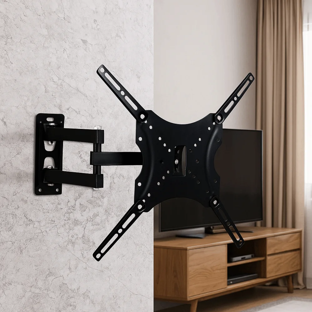 Kantelarm-TV-Monitorhalterung, schwenkbar, neigbar, drehbar, verstellbare LCD-LED-Monitorhalterung, robust, ausziehbarer Arm – Detail 9