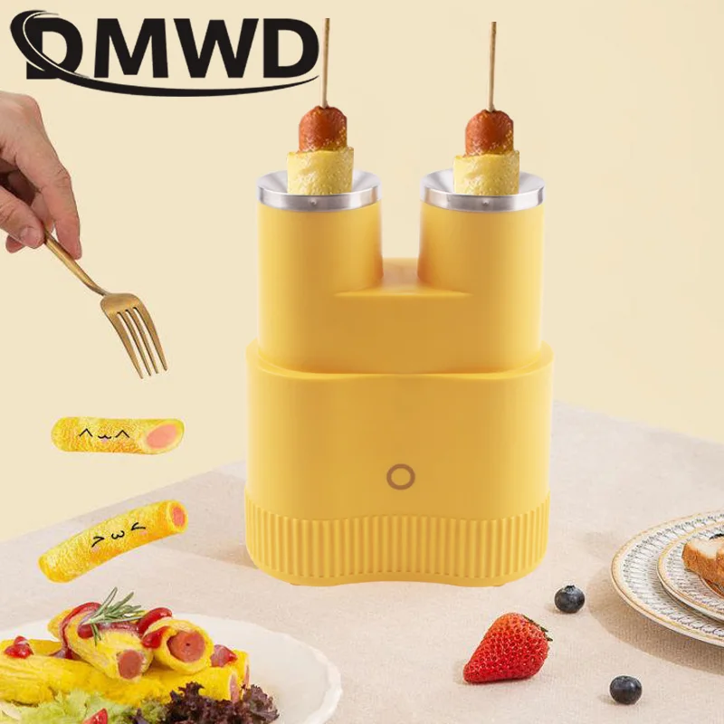 Automatic Rising Electric Egg Roll Maker Cup Double Omelette Master Fried Eggs Sausage Hot Dog Roller Boiler Breakfast Machine