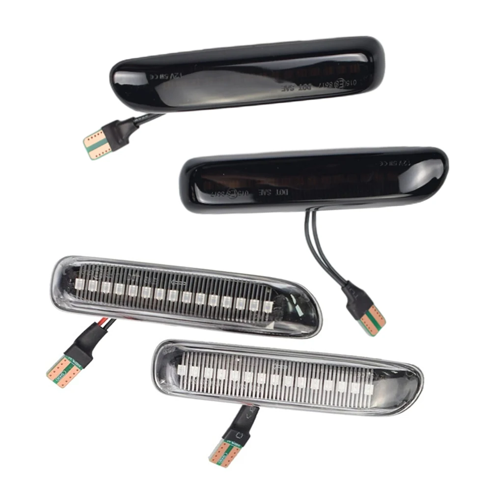 Affumicato Per BMW Serie 3 E46 Berlina Coupe Wagon Convertibile Led Dinamico Indicatore di direzione Parafango Laterale Indicatore Lampada Sequenziale