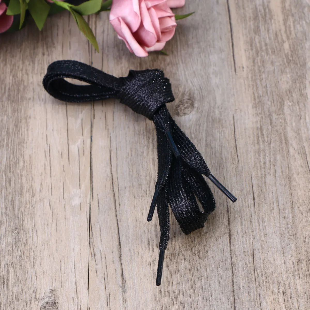 

Colored Shoelaces Flat Glitter Perfect Length for Sneakers Shoes Ornament Decorative Laces DIY Projects