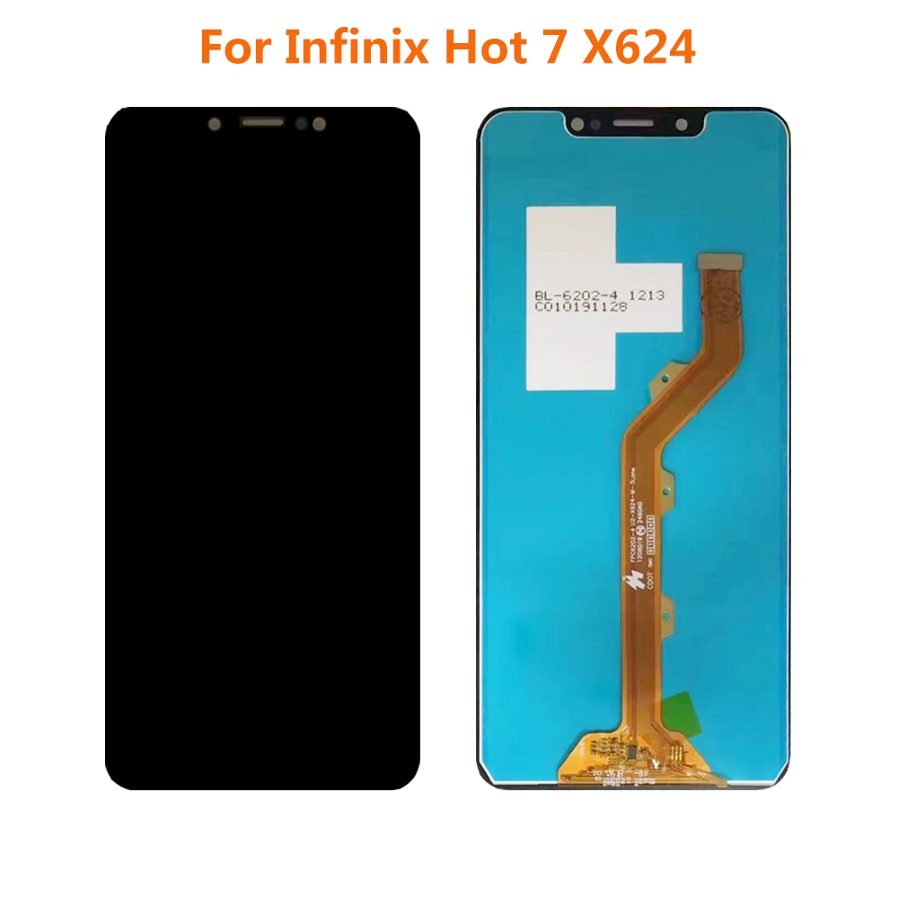 

6.2" Inch For Infinix Hot 7 X624 LCD X624B Display Touch Screen Digitizer Assembly Replacement Parts