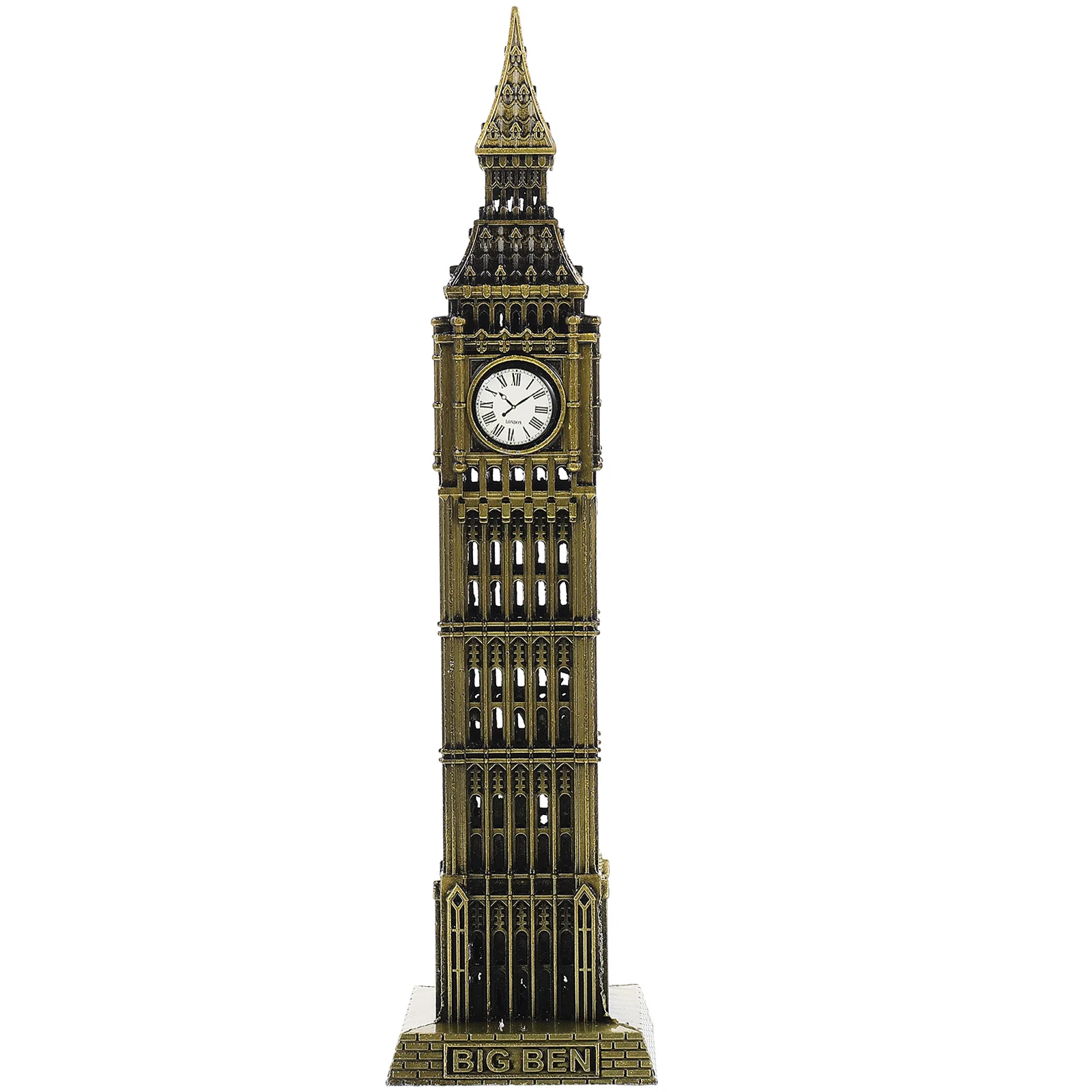 Metal Building Model da Inglaterra e Londres Landmark Decoração, ornamento do Big Ben, arquitetura da Inglaterra