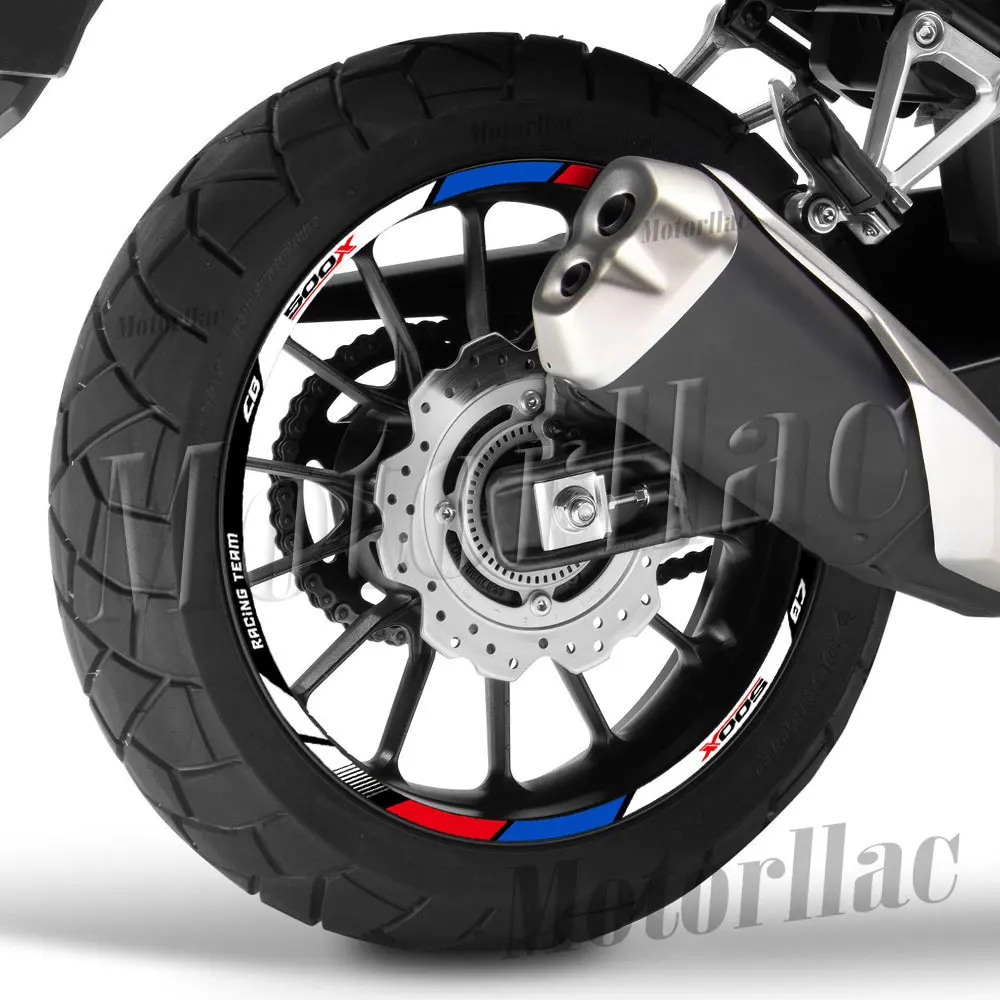 Für CB500 X CB 500X 2019-2023 Reflektierende Motorrad-Felgenaufkleber, CB500X Streifenaufkleber, Zubehör, Wasserdicht – Detail 3