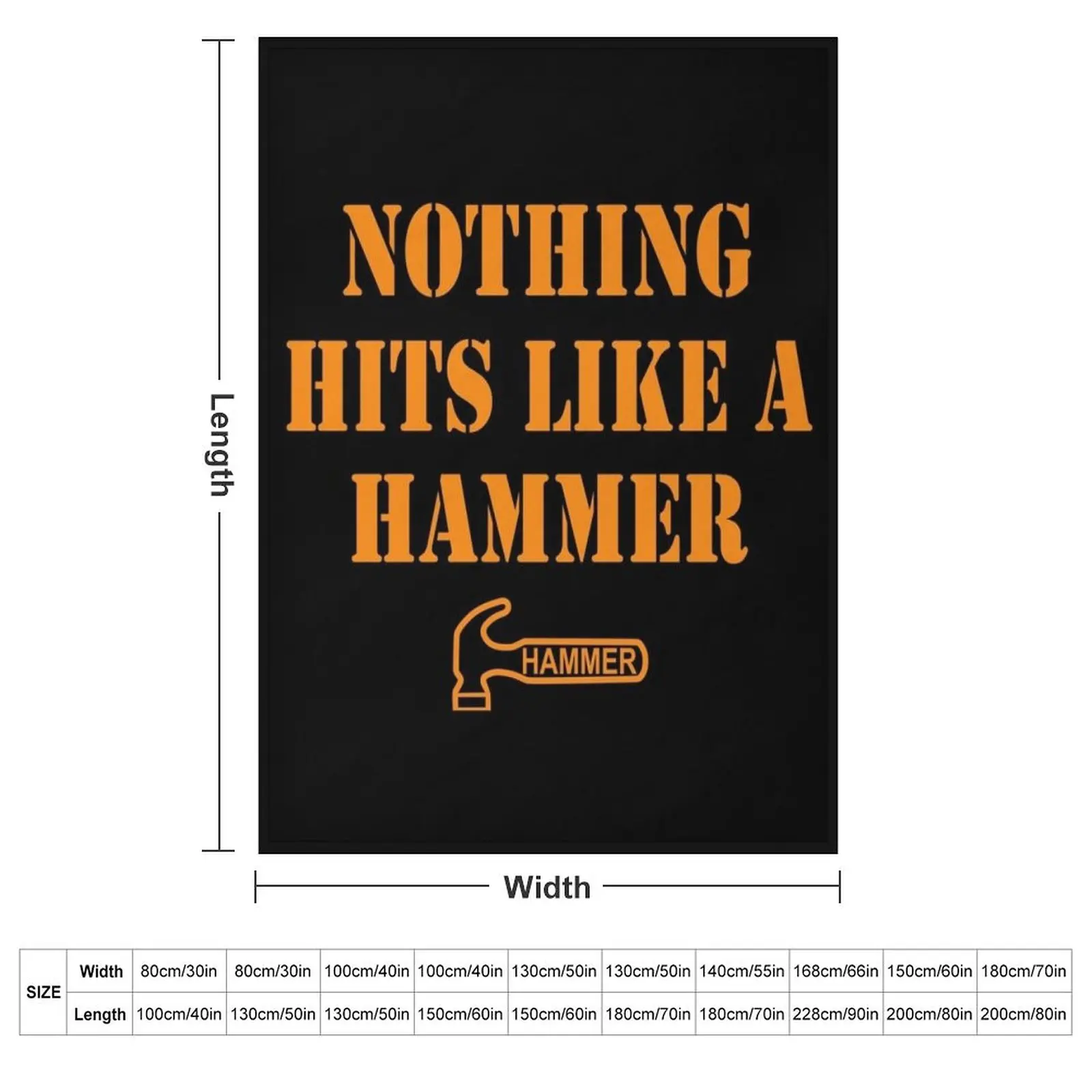 Hammer Bowling - Nothing Hits Like A Hammer Throw Blanket for babies Hair Furrys Weighted Retros Blankets